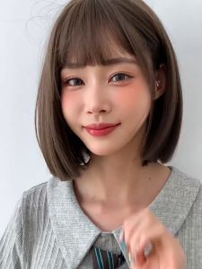 TẶNG LƯỚI - Tóc giả nữ nhuộm màu thời trang Hàn Quốc - TG53