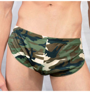Mens Sports Camouflage Boxer Shorts Mens Exercise Camouflage Boyshorts