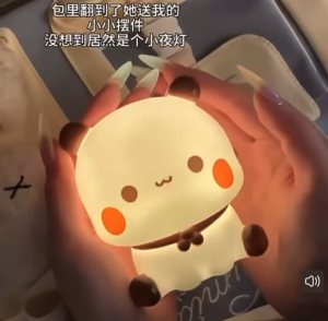 10cm Small Bubu Yier Dudu Bear Brown Bear White Bear Light Pat Touch Funny Cute Night Light Rechargeable Squishy Lamp Couple Gifts - Multiple Designs