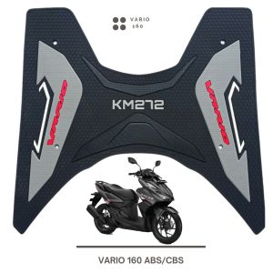 KM272 ALAS PIJAKAN KARPET MOTOR HONDA VARIO 160 ABS/CBS BAHAN KARET PREMIUM ANTI LICIN