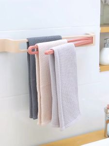 Elite Kitchen - Household Multifunction Kitchen Towel Bar Hanger Wall Mount Hand Towel Bar Holder Storage Organizer