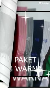 PAKET 4 & 8 WARNA Kerudung Anak Sekolah TK SD SMP SMA Pita Samping Serut Renda
