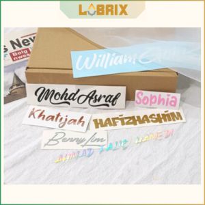LUBRIX Custom Sticker Motor Sticker Kereta Sticker Vinyl Sticker Vinyl Decal Sticker Custom Name Sticker Custom Made Stiker Custom Nama Stiker Motor Stiker Kereta Stiker Helmet