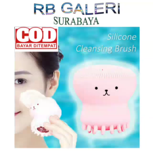 OS -H303- Spon Wajah Bentuk Gurita - Alat Pembersih Wajah Silikon - Foamer Facial Cleanser Gurita