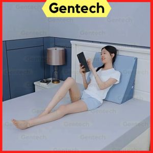 4 in 1 Anti-Reflux Backrest Pillow Soft Cushion Rise Support Pad Removable Pillowcase