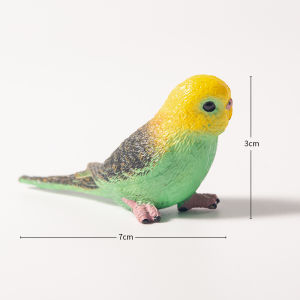 Authentic Artificial Animal Parrot Model Toy Childrens Mini Resin Doll Fake Bird Garden Bird Decoration Ornaments