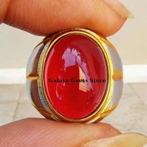 Cincin Batu Red Baron Natural Stone
