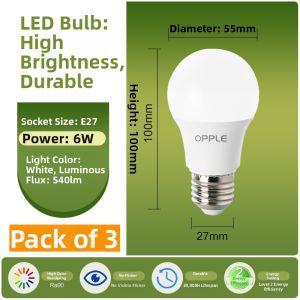 OPPLE | LED Full Spectrum High Color Rendering Energy Saving Home Use Large Power Super Bright Bulb E27