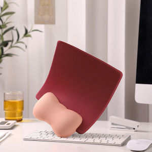 Silicone Wrist Pad Butterfly Knot Mouse Pad Memory Foam Keyboard Support Cute Men Women Office Desk Pad Computer Accessories