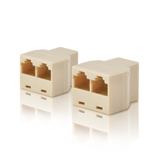 RJ45 1 to 2 Ethernet Splitter Adapter Dual LAN Port Network Socket Extension Plug 8P8C RJ45 Connector for Cat5 Cat5e Cat6