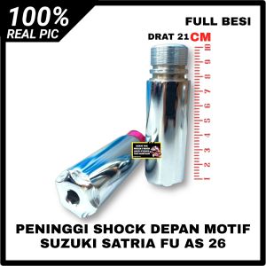 PENINGGI SHOCK SKOK DEPAN MOTIF KAWASAKI KLX 150S KLX 150L KLX 150G TELESCOPIC TELE 10CM SET KARET PELINDUNG LUMPUR
