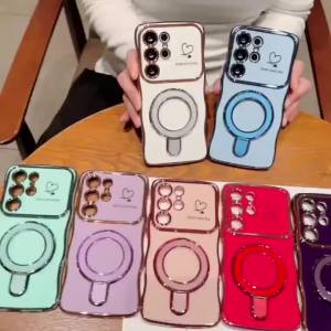 For MagSafe Magnetic Kickstand Holder Phone Case For Samsung A56 A55 A54 A36 A35 A34 A26 A25 A24 A37 A57 A17 A16 A15 A14 Cover