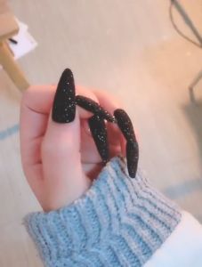 Nail Art Galaxy Icing Powder Star Wool Sweater Woolen Snow Sugar Rainbow Candy Black White Knitted Autumn Winter Gauze