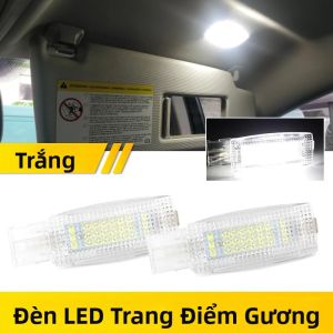 Đèn Gương Chiếu Hậu Nội Thất LED 2 Chiếc Cho Skoda Fabia Superb Seat Altea VW Bora Beetle CC EOS Golf 4 5 6 7 Jetta