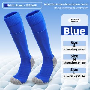 Miss You | Knee-high Football Socks with Shin Guard Integrated Professional Sport Lightweight