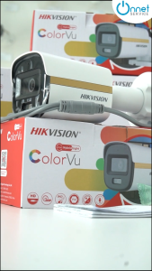 กล้องวงจรปิด Hikvision 2 MP 3.6 mm ColorVu Audio Fixed Mini Bullet Camera DS-2CE10DF3T-FS