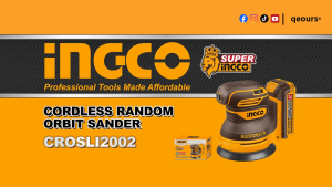INGCO 20V CORDLESS RANDOM ORBIT SANDER | BRUSHLESS MOTOR | CROSLI20021 CROSLI2002