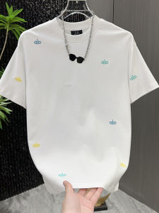 Summer Fashion Colorful Pattern Mens T-shirt Casual Thin round Neck Half Sleeve Versatile Top Cotton Youth Popular Style