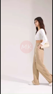 baju raya 2025 Viral MK casual pants women Noura Pleated Long Wide Legs Women Pants  [P29/139]