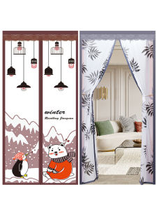 Plastic Kitchen Door Curtain Transparent Oil Smoke Proof Air Conditioner Cold Wind Barrier Curtain Home Decorative Partition