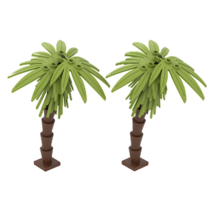 Beach Plant Accessories for Lego Blocks Childrens Assembly Coconut Tree Palm Tree Parts Toy Blocks Universal for Boys And Girls