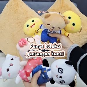 ISTANA BONEKA Cute Boney and Friends Mini Gantungan Kunci Lucu Mainan Anak Gift Ulang Tahun Cowok Cewek