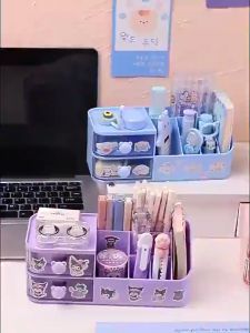 Kuromi Desktop Organizer Practical Storage Drawer Storage Box Sanrio Medicine Home Office Lipstick