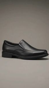 Otto 11700225 Argie Mens Slip On Genuine Leather Black Shoes