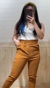 4850 Arell Button Pocket Highwaist Pants