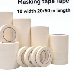 Băng Keo Che Phủ Màu Trắng 50m/20m Giấy Crepe Dính Một Mặt 12/18/60mm Dùng Cho Tranh Sơn Dầu Vẽ Phác Thảo - Đồ Dùng Nghệ Thuật
