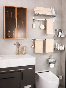 KEVE High Quality 304 Stainless Towel Rack Towel Holder for Bathroom Rack Organizer Toilet Accessories