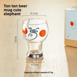CAROTE | Original Cute Pig Glass Tumbler