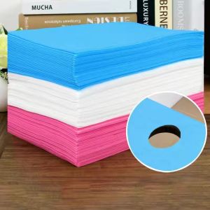 Thickened Disposable Bed Sheets for Beauty Salon Massage Beauty Bed Special Hole Design Waterproof Oil-proof Mattress Cover