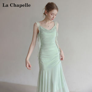 La Chapelle | Sleeveless Strappy Waist-defining Mermaid Dress for Summer
