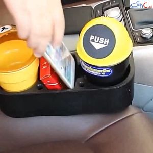 (28) Khay Để Cốc Đựng Đồ Gắn Khe Ghế Ô Tô Tiện Lợi