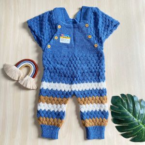 Motif - Overall Rajut Motif 0-12 Bulan Bayi Newborn Jumper Rajut Kodok DM BABY