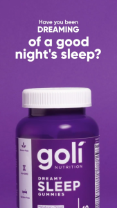 Goli Nutrition Dreamy Sleep Gummies 60s | Healthy Sleep Cycle | Rested and Refreshed | Support Muscular System