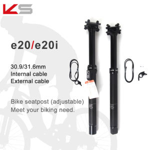 KS Seatpost E20/E20-i with Remote Control Dropper Seat Post 30.9/31.6mm Travel 100/125mm EXA