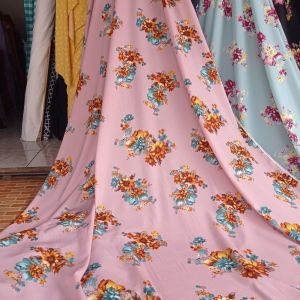 Kain Wolpis Motif Monalisa Harga Setengah Meter