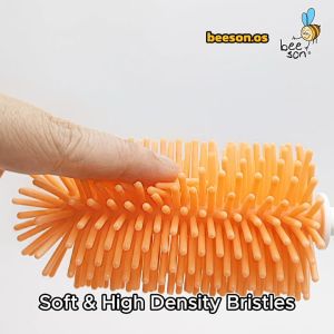 Beeson 2in1 Berus Pembersih Botol Susu Bayi / Baby Feeding Bottle & Nipple Cleaning Silicone Brush Bottle 11247