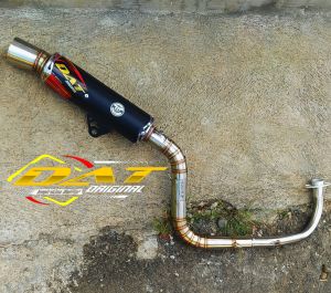 knalpot racing DAT vario aerox nmax all matik inlet38&50 tipe blackKG