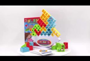 Tetris Balance Blocks Kids Desktop Game Balance Block Stack Assembly Building Blocks For Child