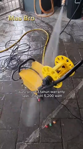 REAIM 1300W Cart Pressure Washer 4.2MPa High Pressure with Adjustable Gauge & Foam Cannon for Car Wash Shops and Home Deep Cleaning Projects