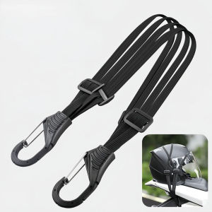 Seemetal xe máy ghế sau mũ bảo hiểm dải dây co giãn Mũ bảo hiểm xe máy Dây đeo cố định điều chỉnh sửa chữa dây hàng hóa Dây đeo lưới bọc hành lý