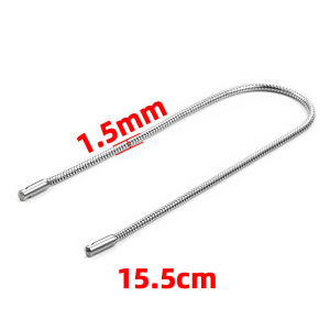 DIY อุปกรณ์เสริมจิวเวลรี่สร้อยห่วงโซ่ลายกระดกงูกึ่งสำเร็จรูปโซ่งูเหล็กสแตนเลสกลม