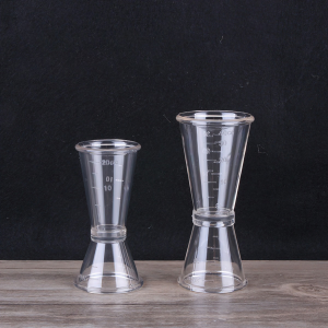 Ly đong định lượng jigger nhựa 2 đầu có chia vạch loại 10/20ml và 20/40ml BAUHO