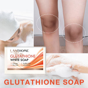 Glutathione Handmade Soap Face Body Whitening Soap Reduce Pigmentation Fade Spots Melanin Deep Clean Skin Smooth Brightening 100g