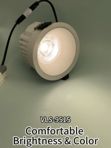 VLS 9515 LED Recessed Anti-Glare Downlight – 15W 4000K 95mm Cut Out