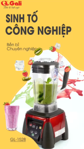 Máy xay sinh tố công nghiệp Gali 2200w 2 ly xay bằng nhựa không bể dung tích 2 lít dao 6 cánh inox 304 nhông hợp kim miễn phí vận chuyển bảo hành 12 tháng Moon store