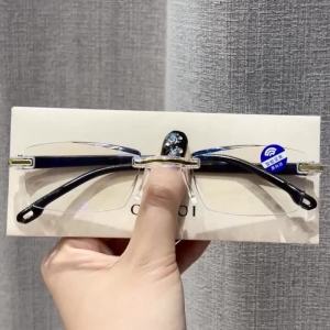 Borderless Integrated Resin Ultra Light Fashion Glasses for Both Men and Women